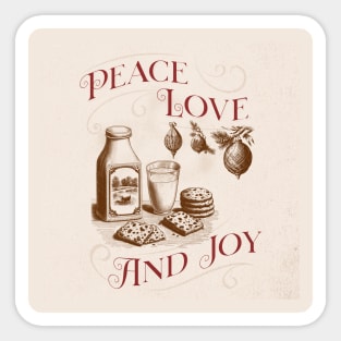 Peace Love And Joy Sticker